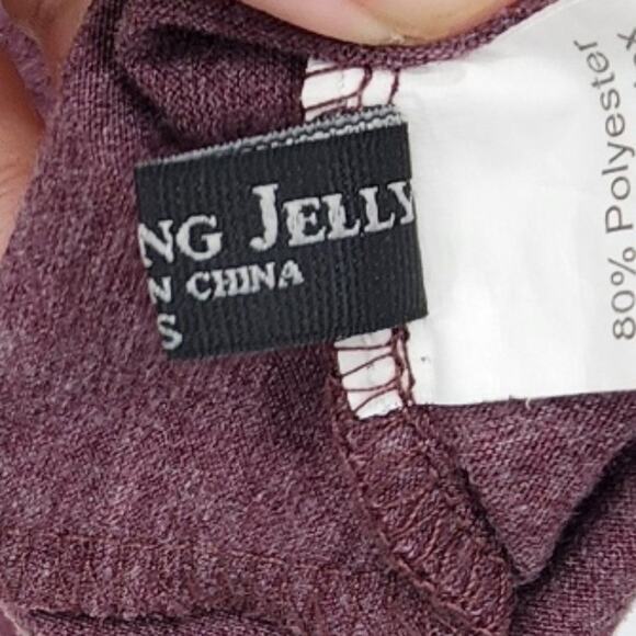 BLOOMING JELLY Burgundy Top Womens Size Small S - Picture 3 of 4